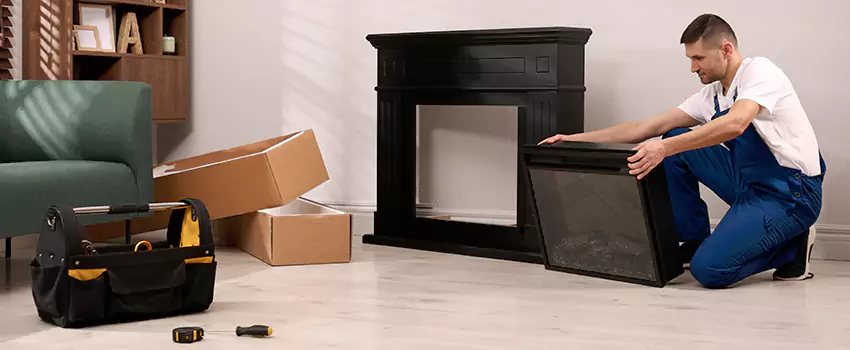 Old Rusted Metal Fireplace Repair And Replacement in Frankfort, IN